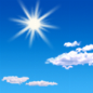 Sunny, with a high near 85. South southwest wind 10 to 14 mph, with gusts as high as 18 mph.